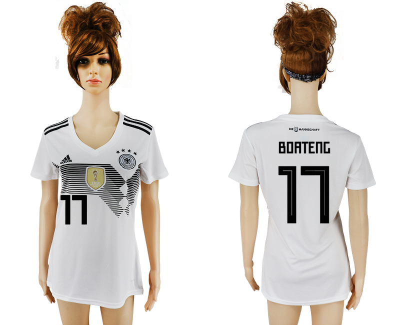 Maillot de femmes par cher Germany #17 BOATENG  2018 FIFA World